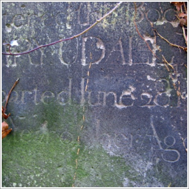 A marker for Mary Udall